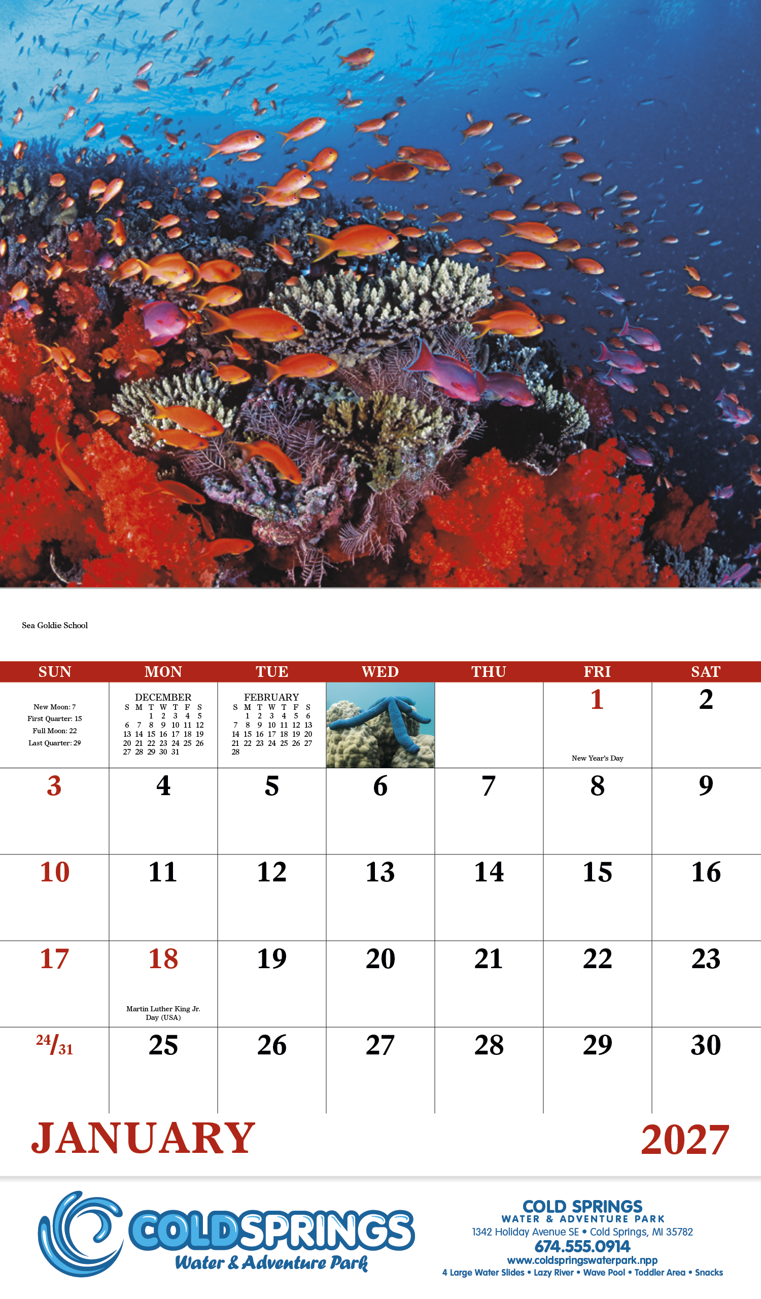 Good Value™ Ocean Glory - Stapled Calendar 29