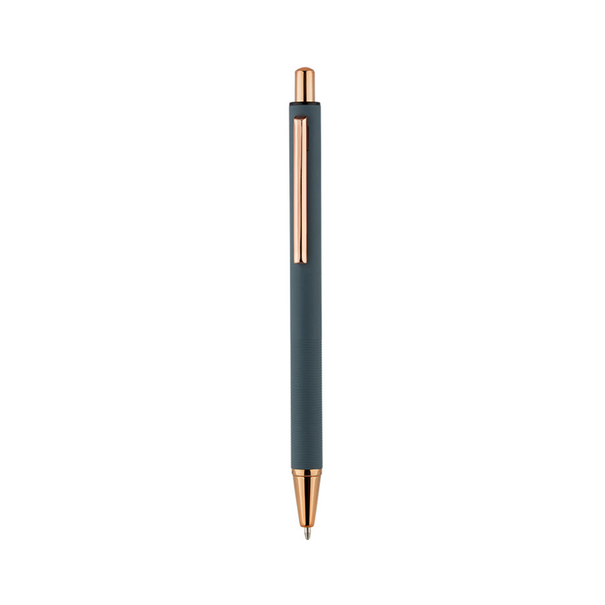 Aluminum Alloy Retractable Ballpoint With Ridged Grip 4