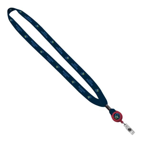 5/8" Dye-Sublimated Lanyard w/ Retractable Badge Reel 4
