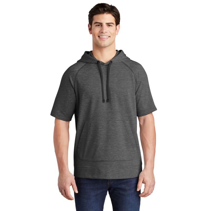 Sport-Tek PosiCharge Tri-Blend Wicking Fleece Short Sleeve Hooded Pullover, custom hoodie or sweatshirt with logo imprint 16