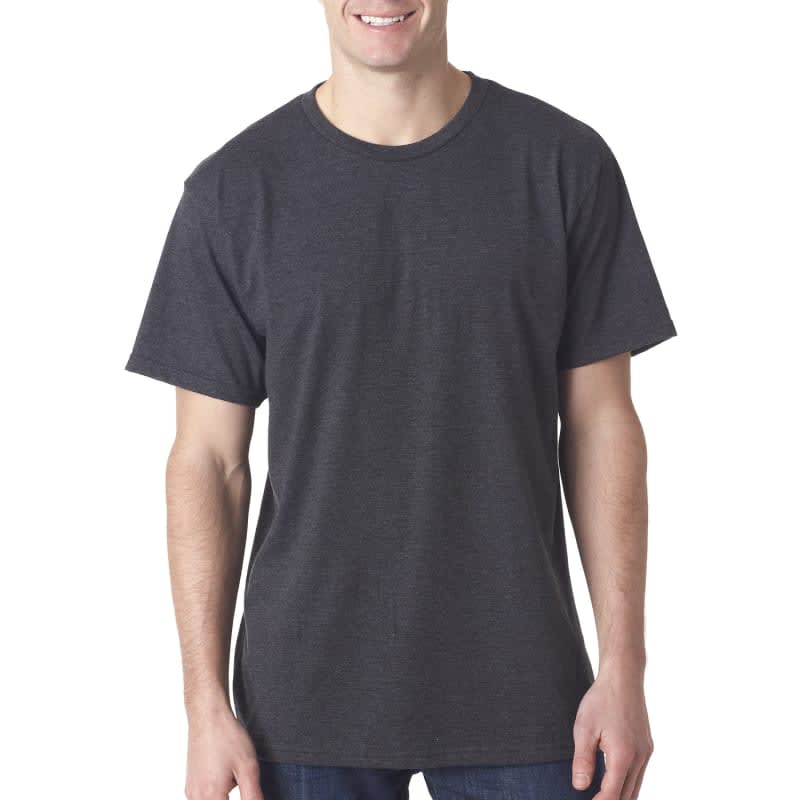 Bayside Adult Adult Heather Ring-Spun Jersey Tee 5