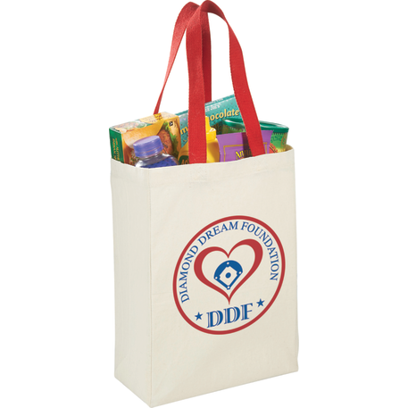 Nebraska 5oz Cotton Canvas Grocery Tote, custom tote bag with logo imprint 3
