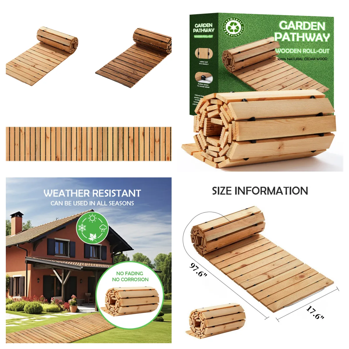 Wooden Garden Pathway 6