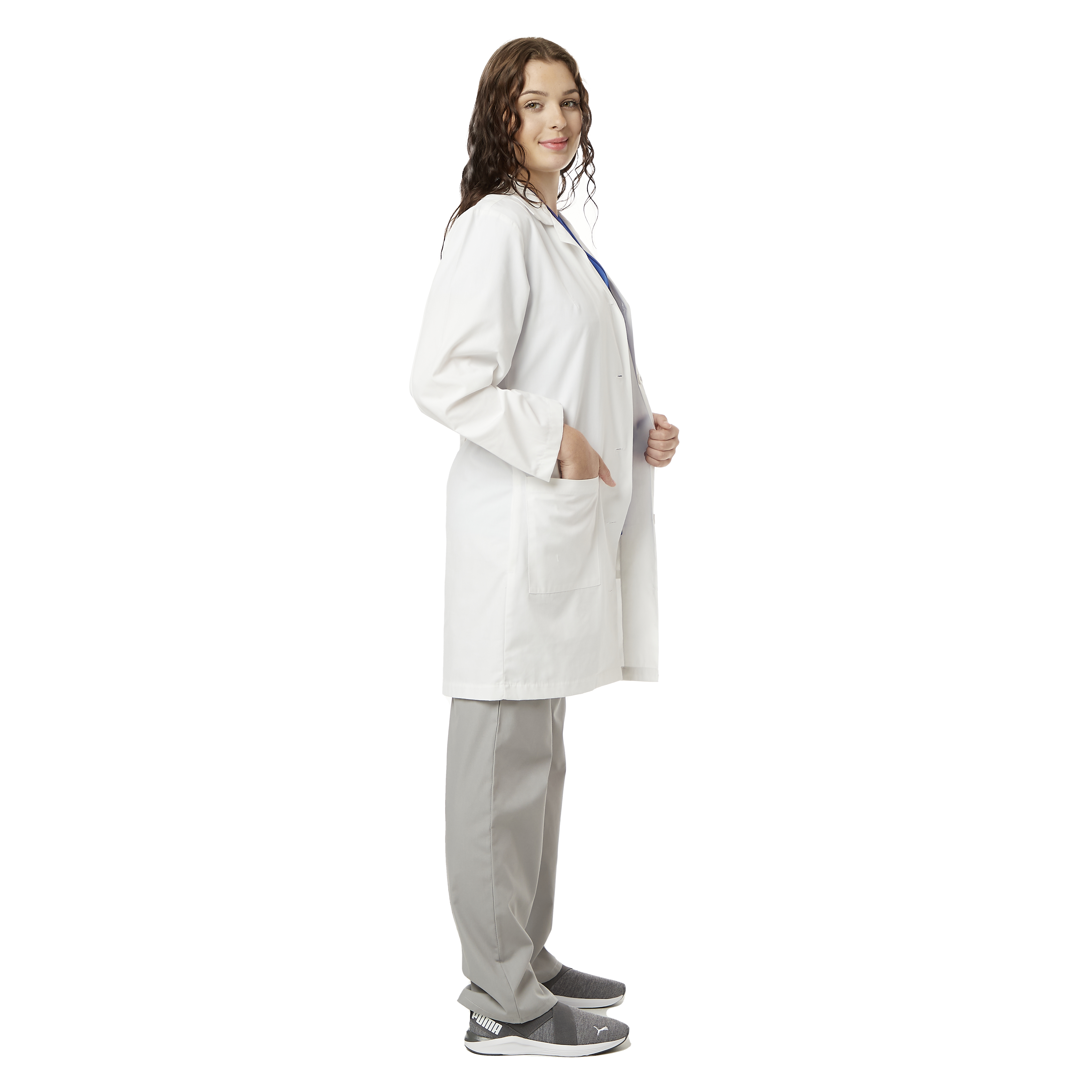 40" Ladies Antimicrobial Lab Coat 4