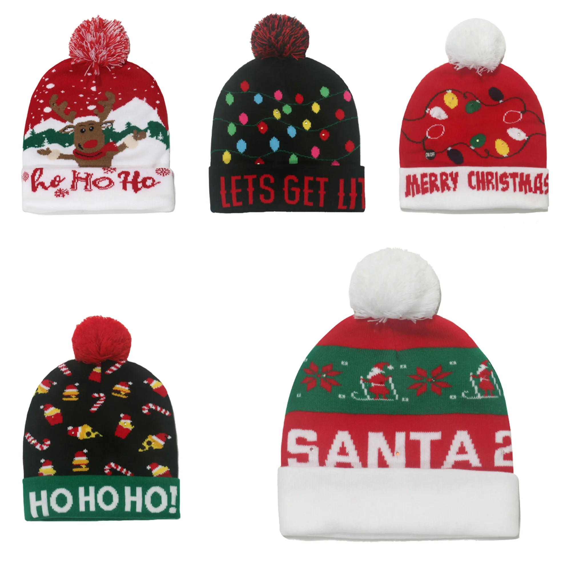 Winter Pom Knit Beanie Hat MOQ 100PCS 2
