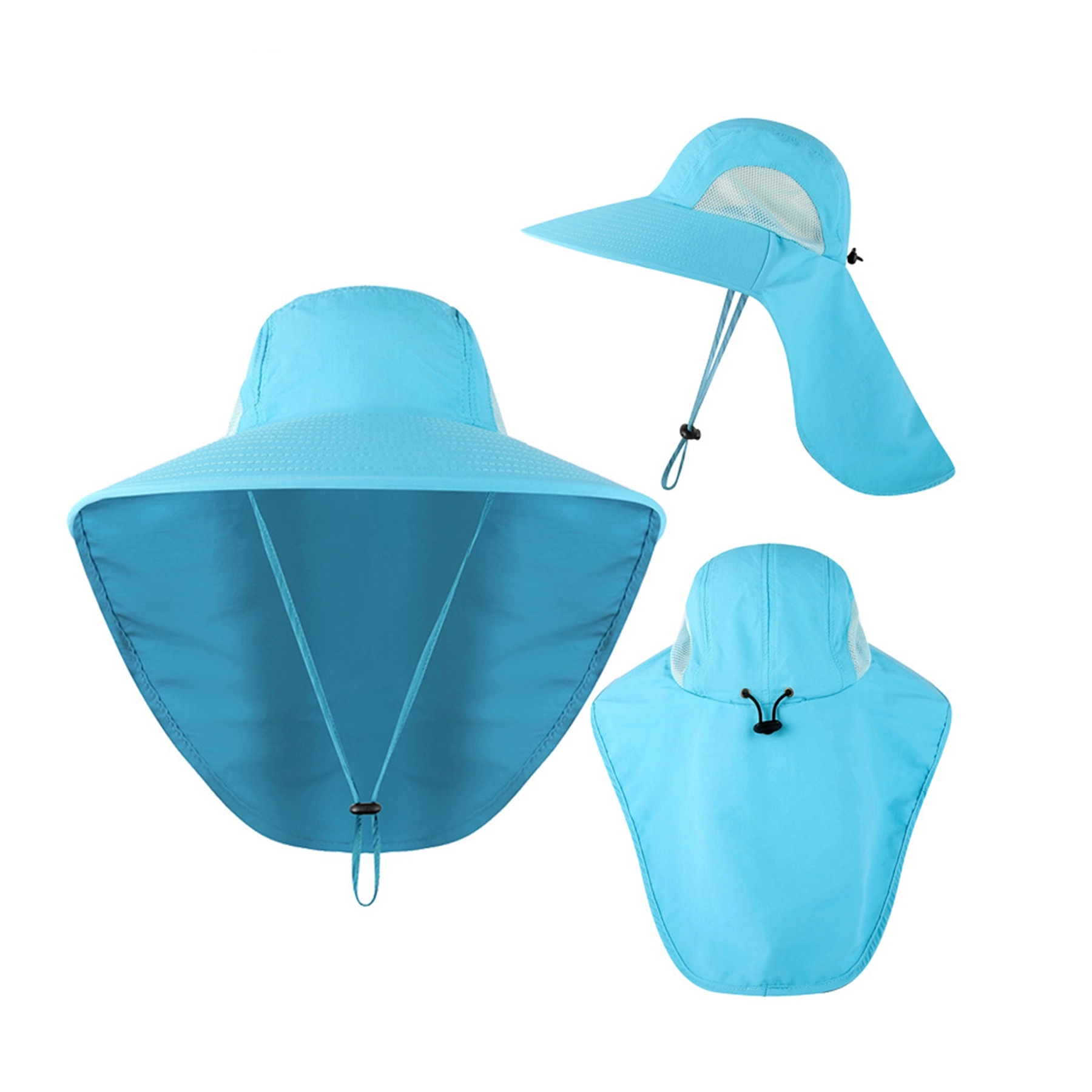Wide Brim Sun Hat with Neck Flap 3