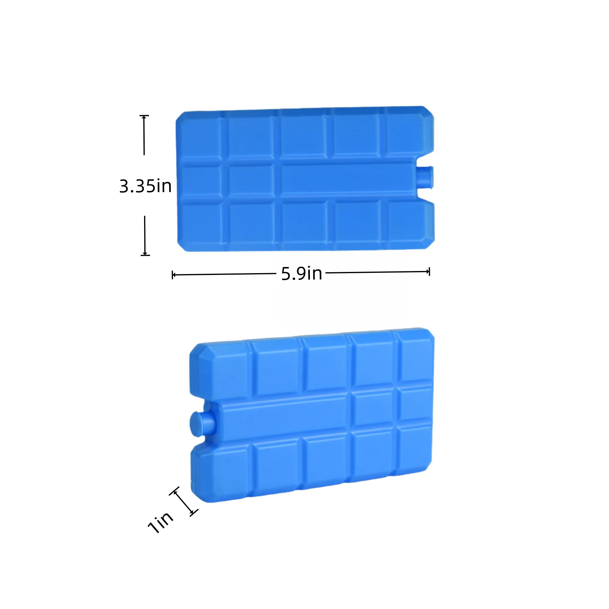 Blue 200ml Portable Icy Cold Drink Plastic Ice Cube Box" 1