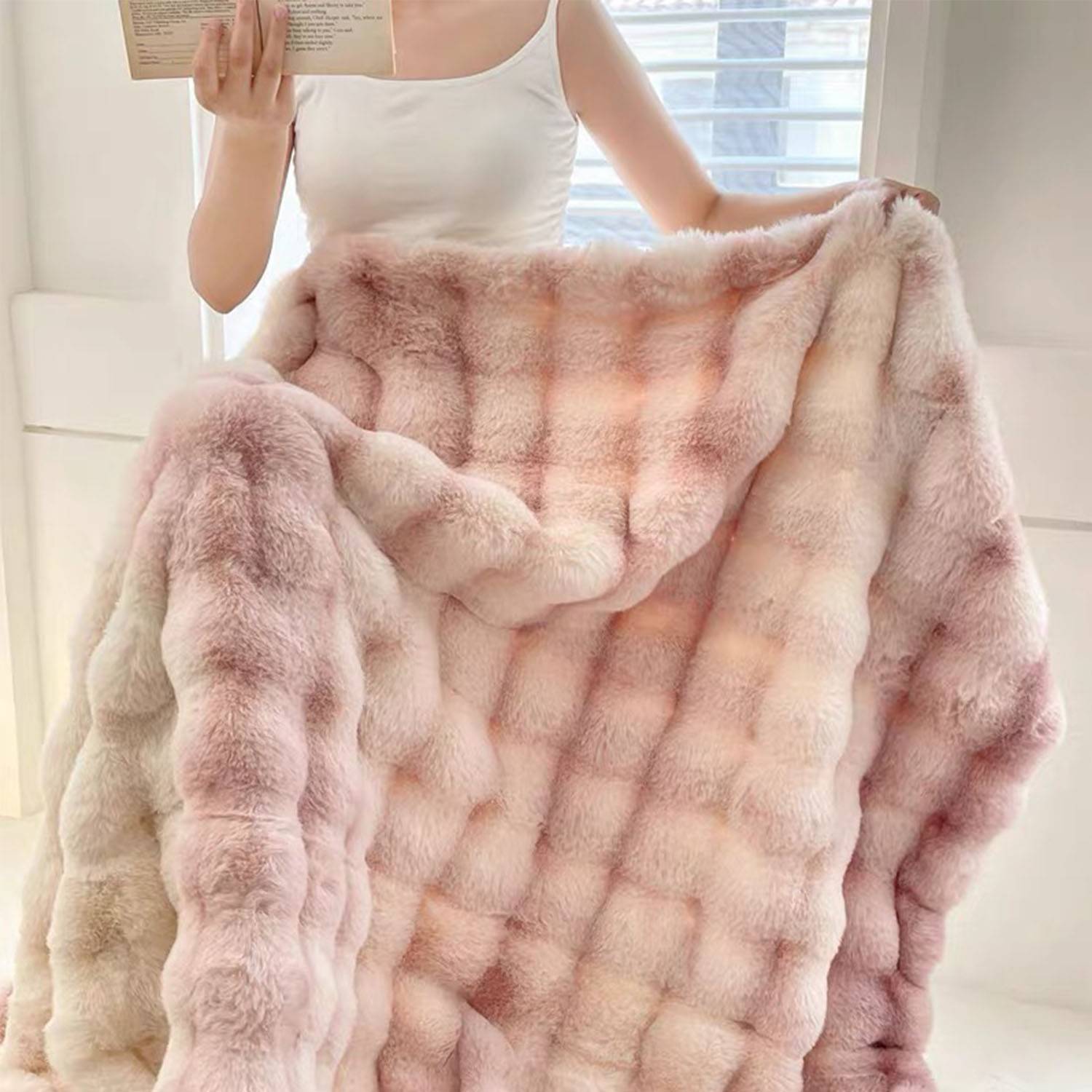 Winter rabit velvet blanket 1