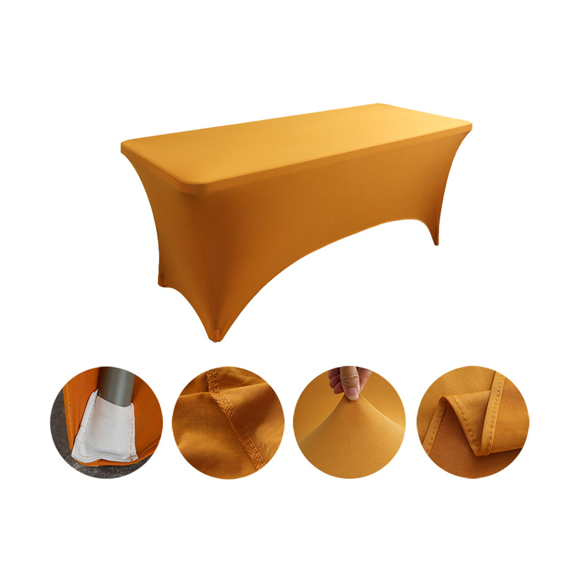 Six Foot Elastic Table Cover For Hotel And Restaurant Use 31