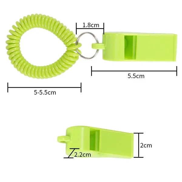 Promotional Whistle Coil Keychains 4