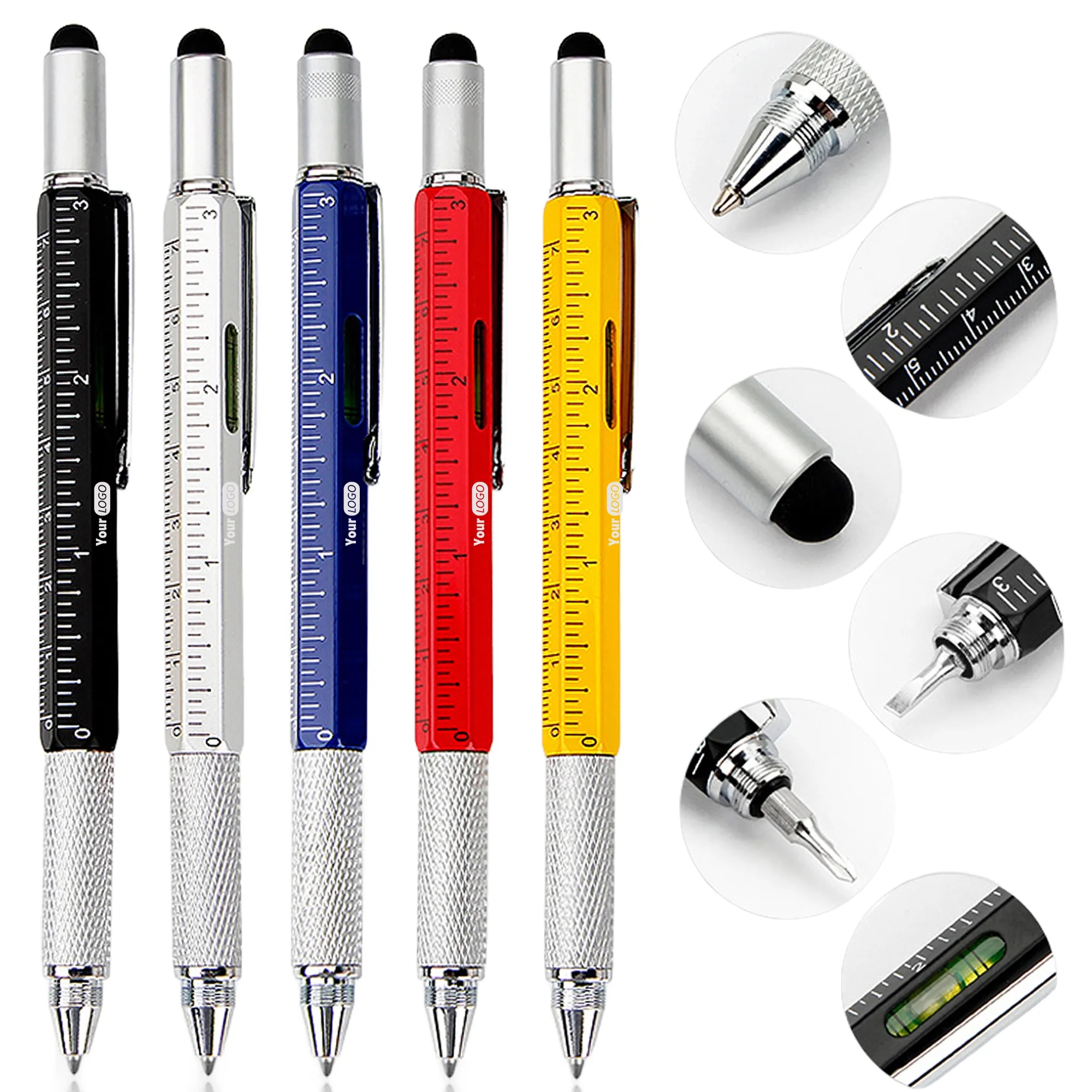 MOQ 100 PCS 6 in 1 Multitool Tech Tool Pen Unique Gifts Men 3