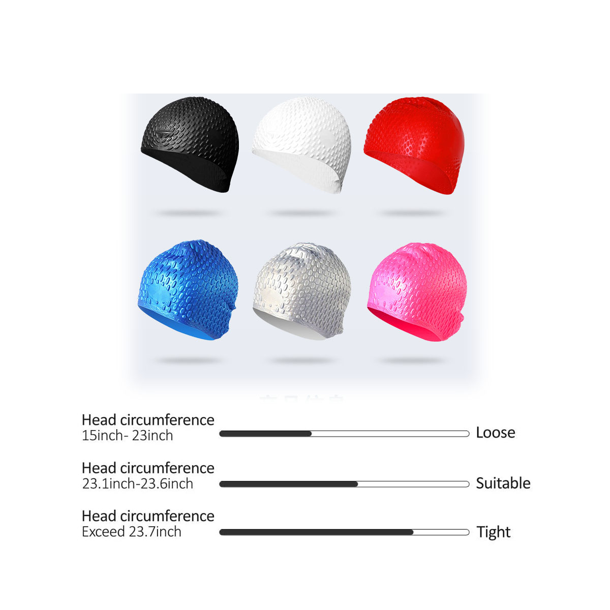 Silicone Streamline Swim Caps 4