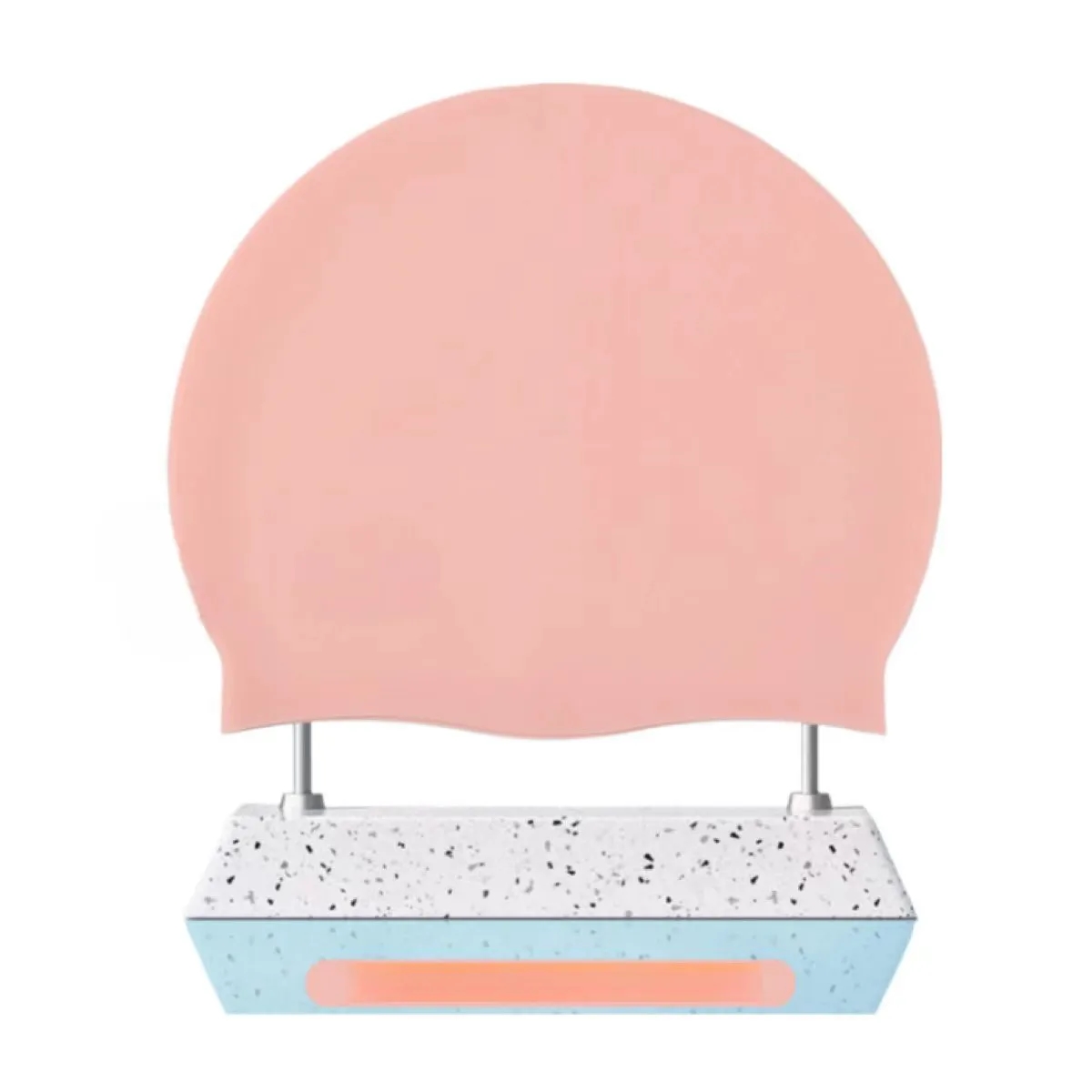 Solid Solor Silicone Swim Cap 2