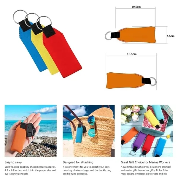 Reflective Floating Foam Keychain - High Visibility 4