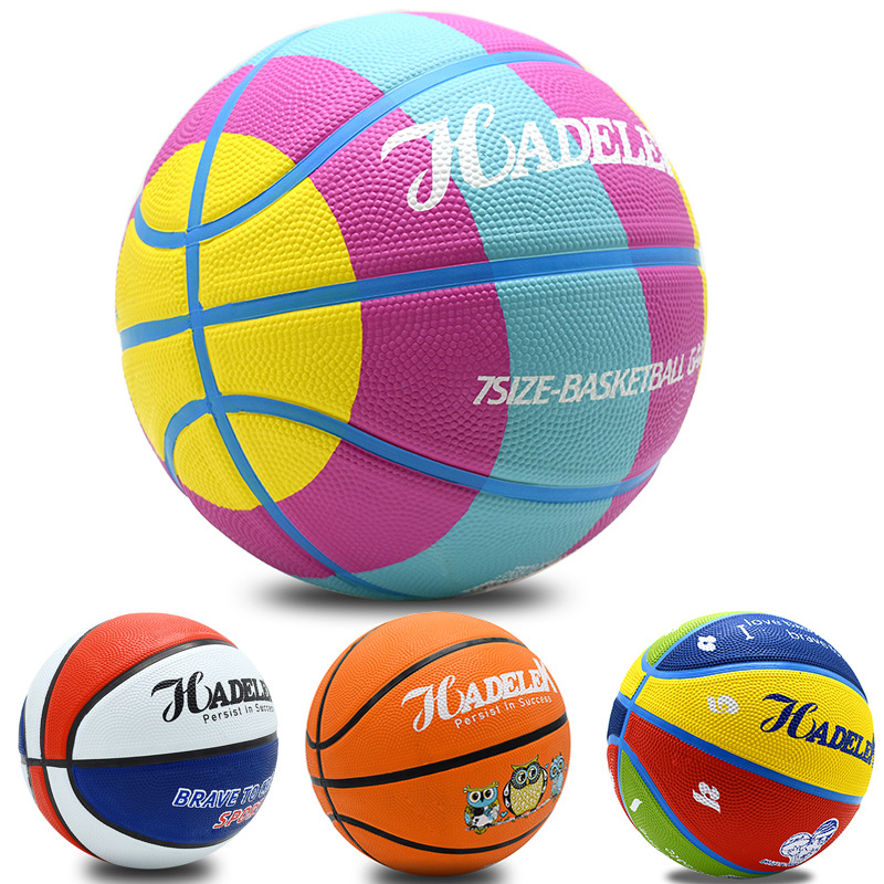 7" Full Color Mini Rubber Basketball 2