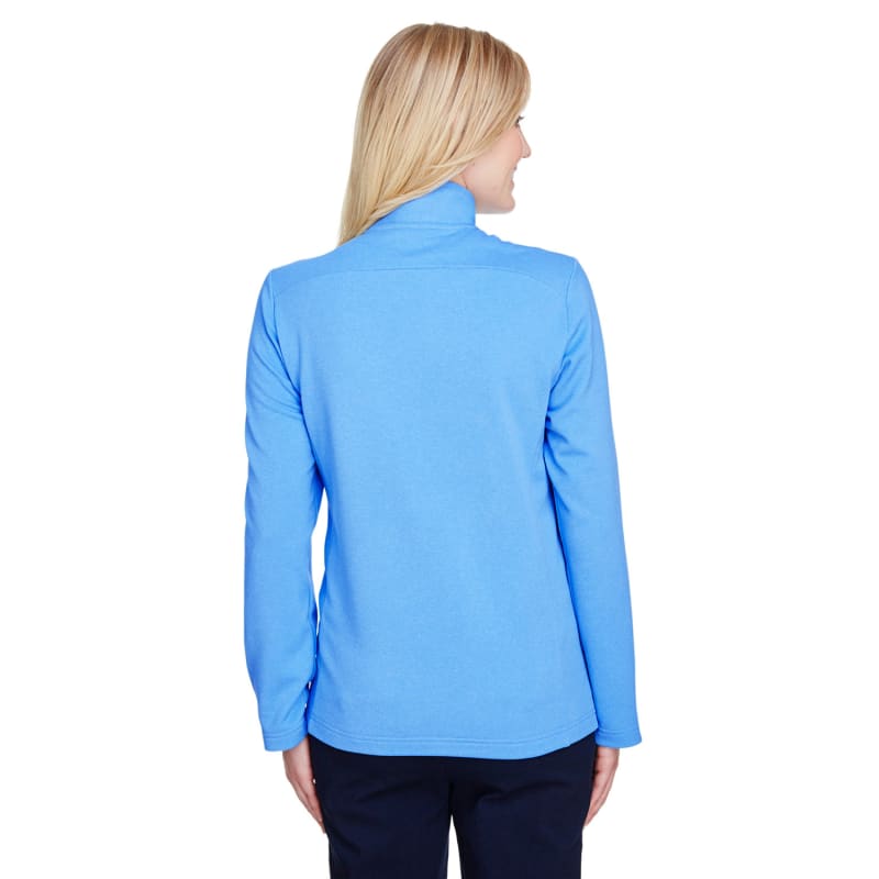 UltraClub Ladies' Coastal Pique Fleece Quarter-Zip 7