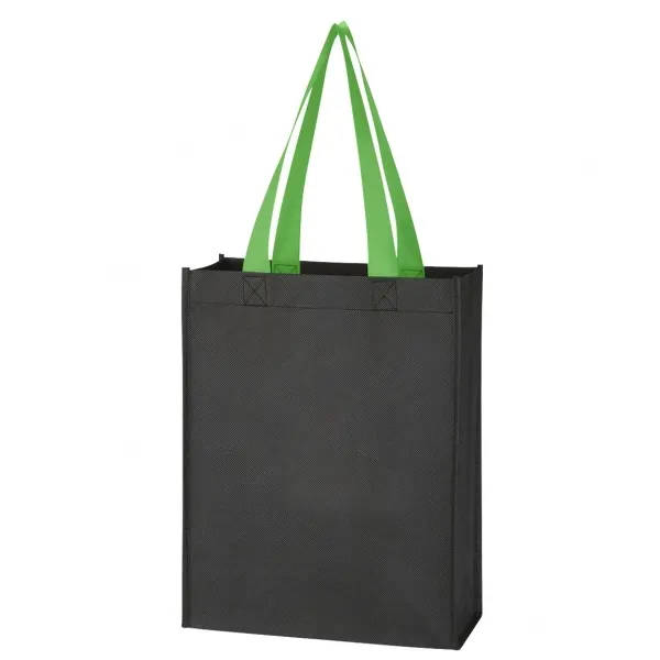 Non-woven Two-tone tote bag-9.5x12x4.5 3