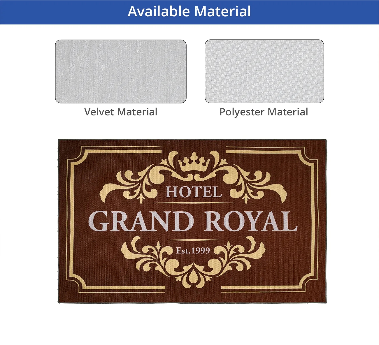 Custom Logo Rugs - Polyester (3ft x 3ft) 8