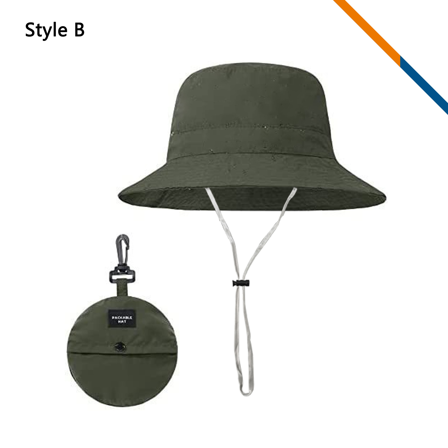 PeakBrim Foldable Hiking Bucket Hat With String 17