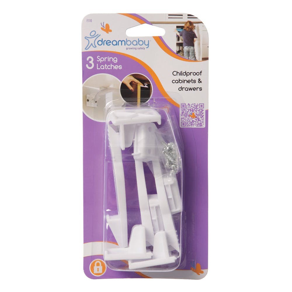 Child Safety Cabinet Locks - 3 Pack White 2