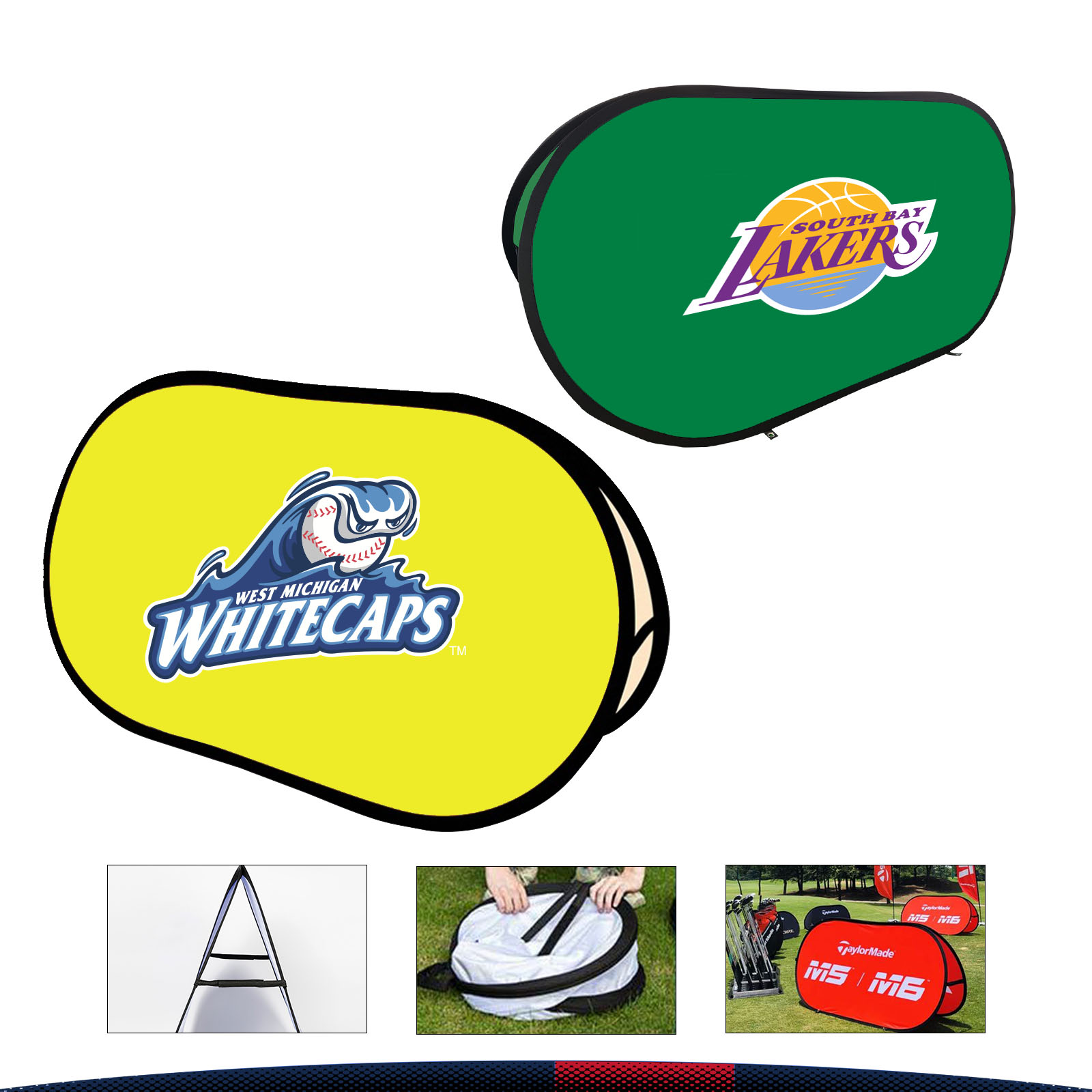 Kalok Oval Pop Up Banner Stand 1