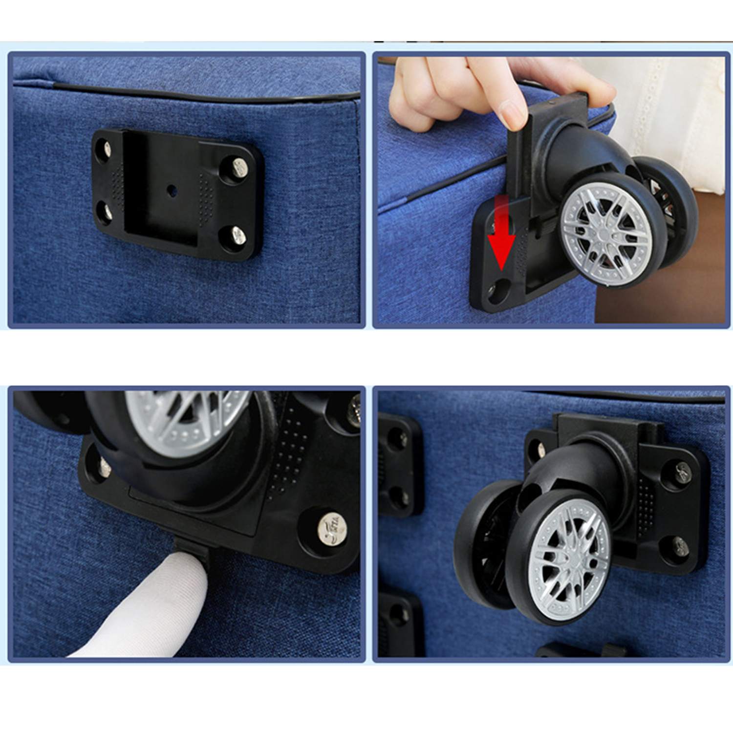 Foldable Carry On Duffle Bag with Wheels 5