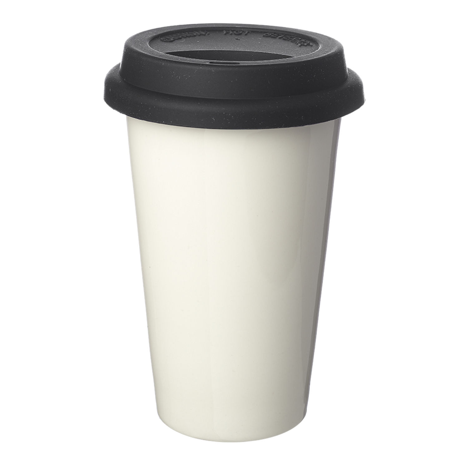 Double Wall Insulated Ceramic Tumbler with Lid, 11 oz. 2
