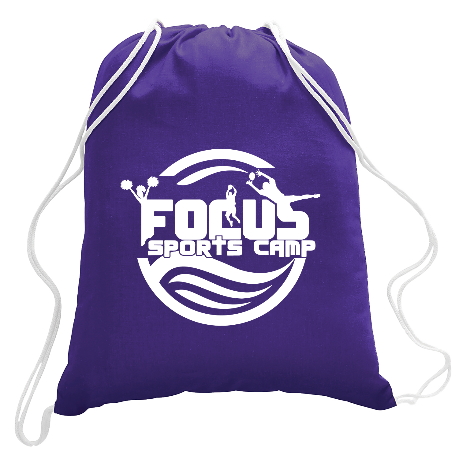 5.5 oz. Cotton Canvas Drawstring Backpack 10