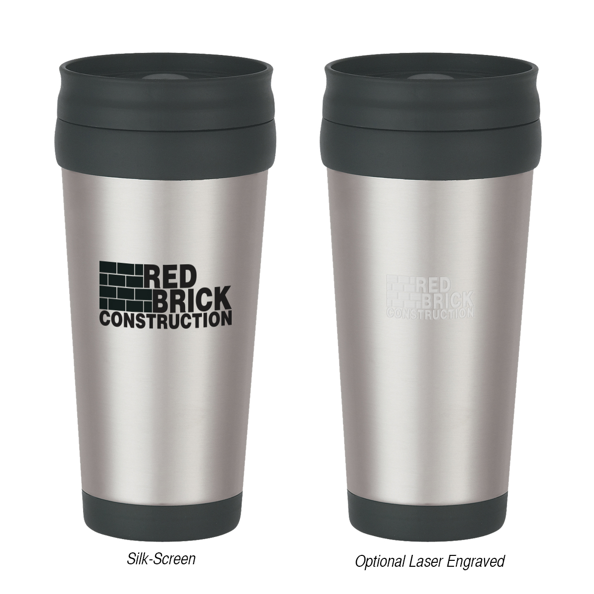 16 Oz. Stainless Steel Slide Action Travel Tumbler 4