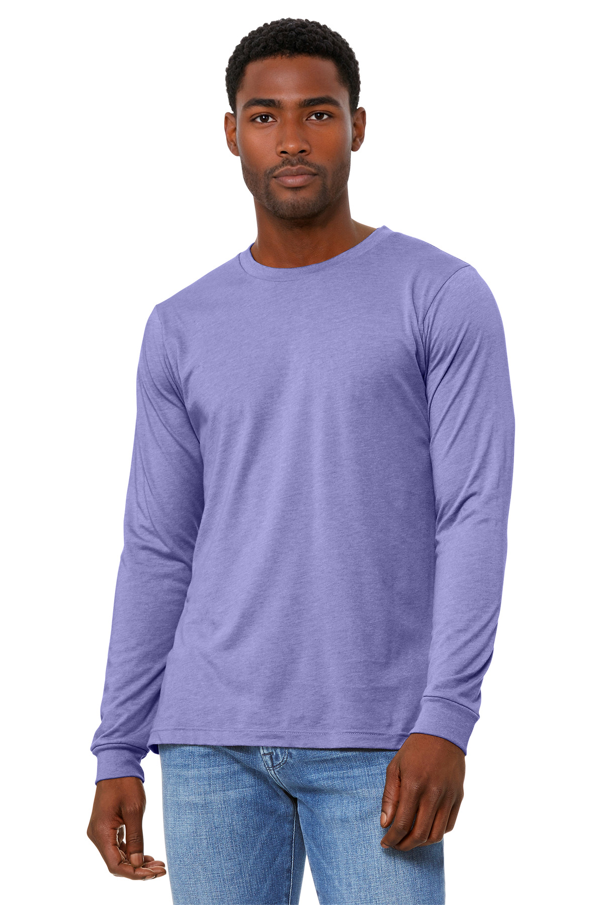 BELLA+CANVAS Unisex Heather CVC Long Sleeve Tee BC3501CVC 106