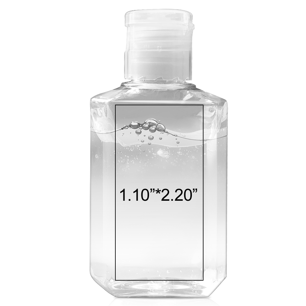 Quickship 2 oz Rectangle 75 Alcohol Hand Sanitizer