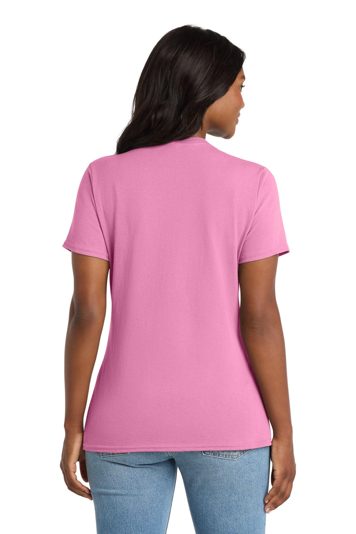 Port & Co Women's Core Cotton V-Neck Tee. LPC54V 76