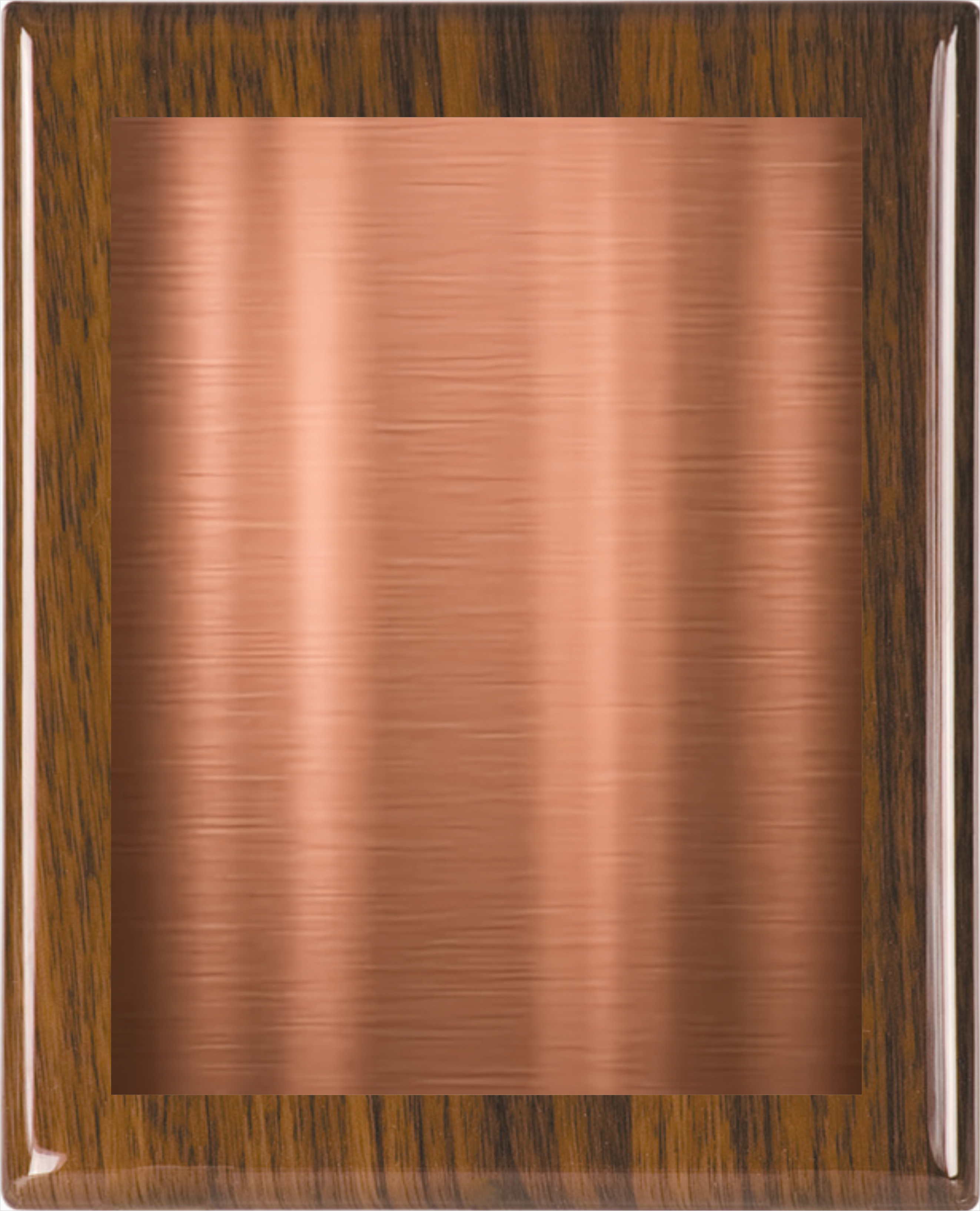 Walnut Piano Wood Plaque w/Choice of Single Engraved Plate 12