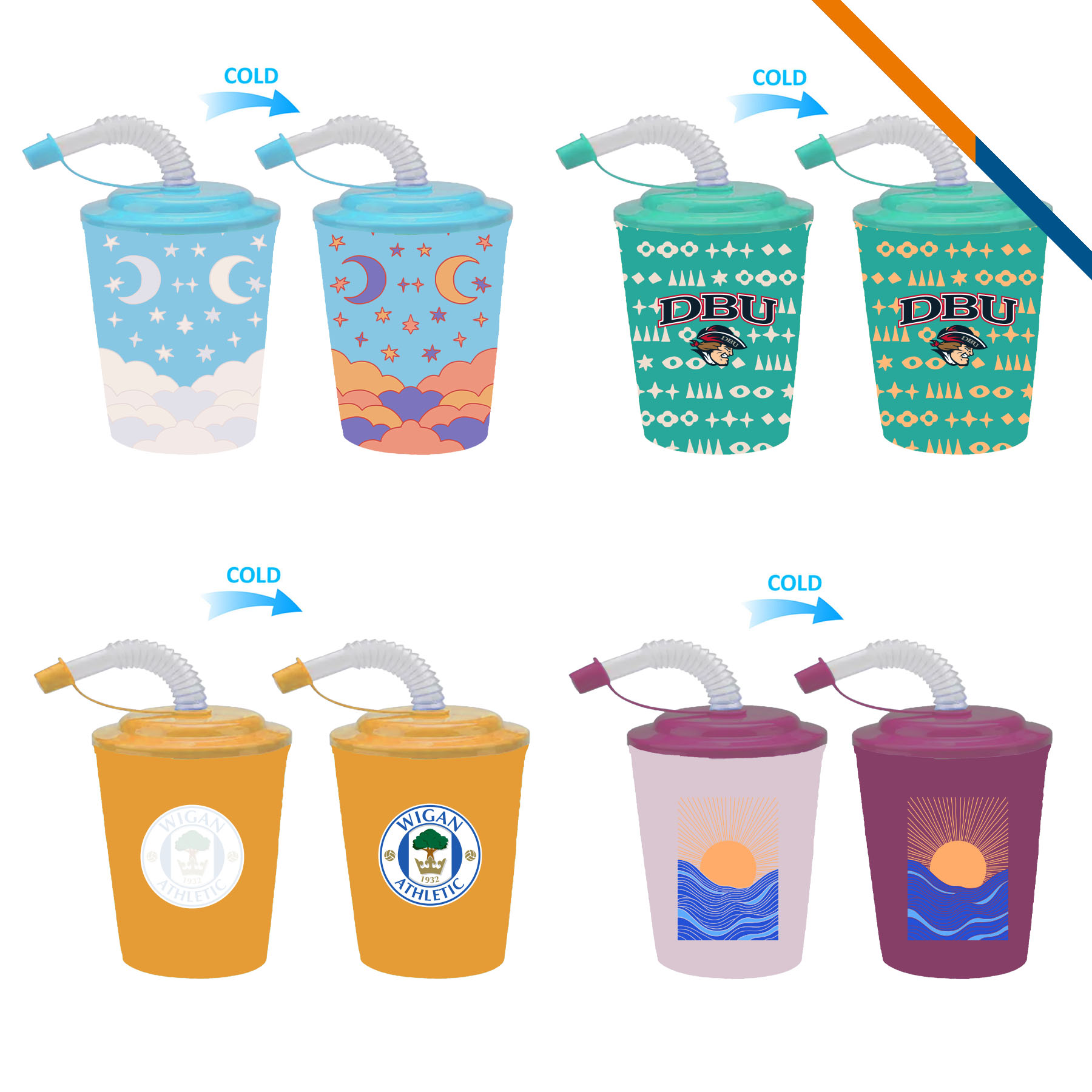 Vintor Cold Color Changing Cups - 8.4 OZ. 11
