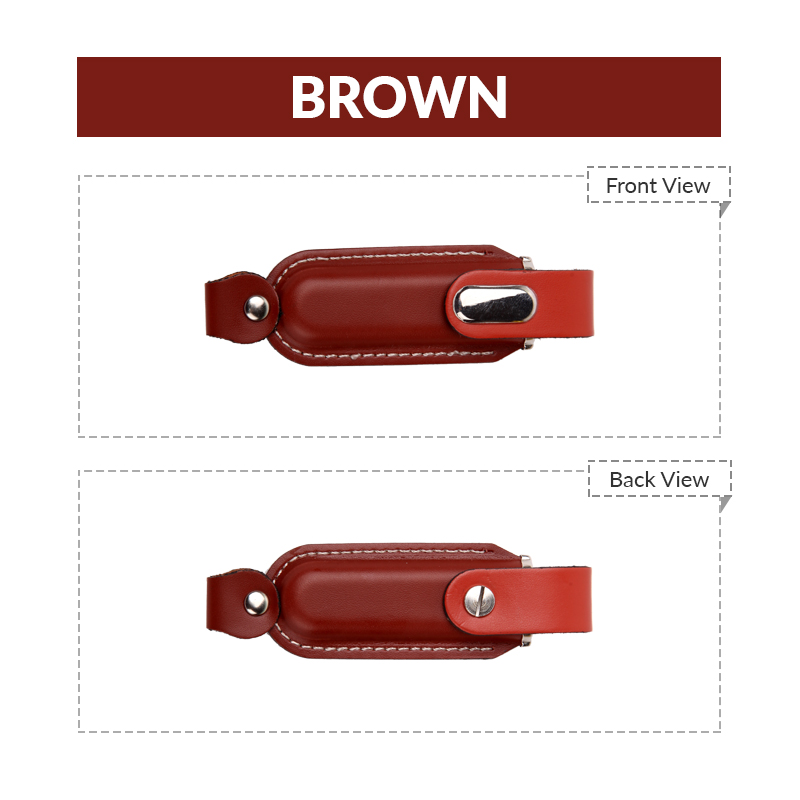 Leather Round Edged USB Flash Drive 18
