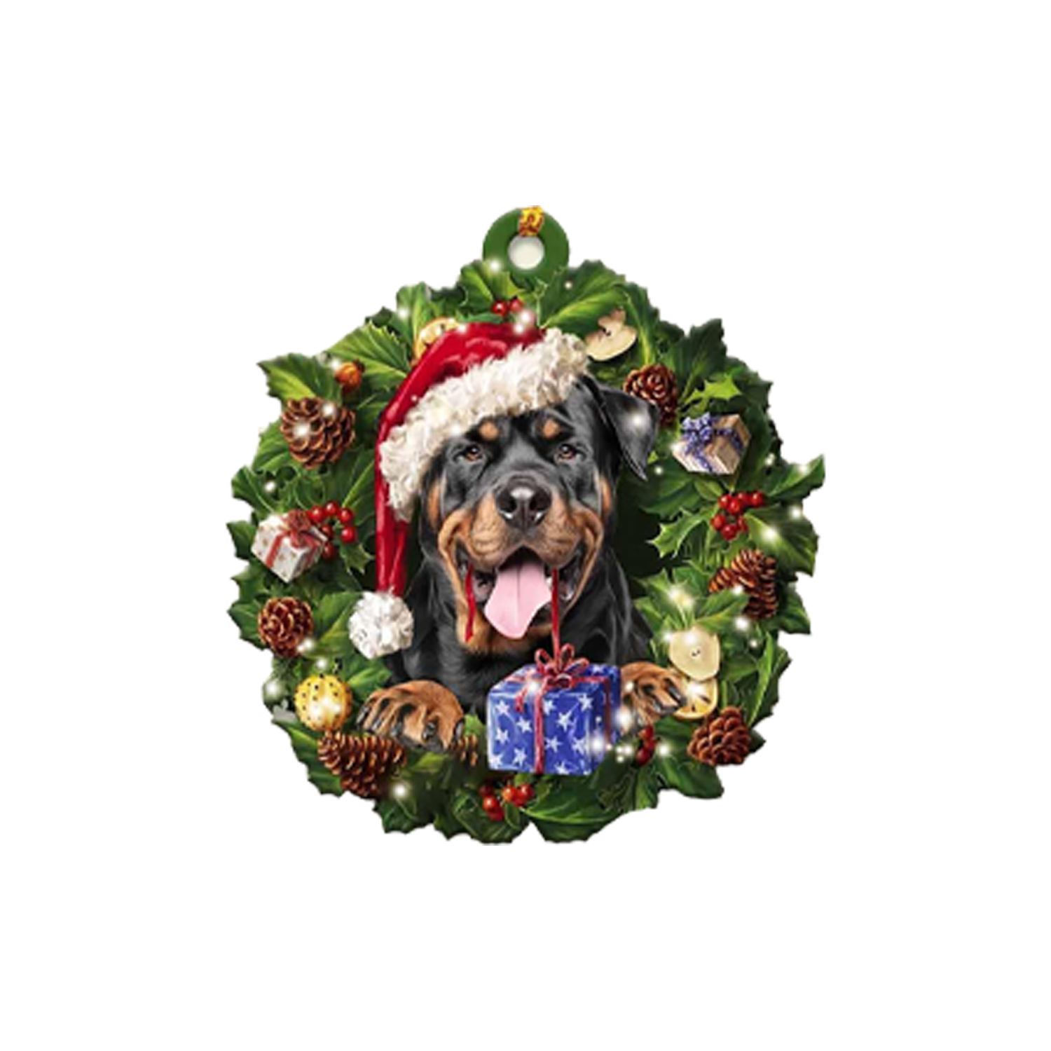 Acrylic Cute Puppies Christmas Tree Decoration Ornaments 4