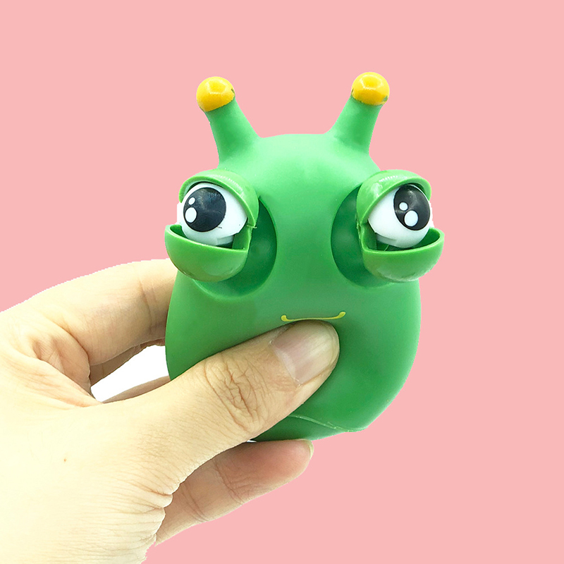 Caterpillar Popping Toy Eye Popping Worm Squeeze Toys 7