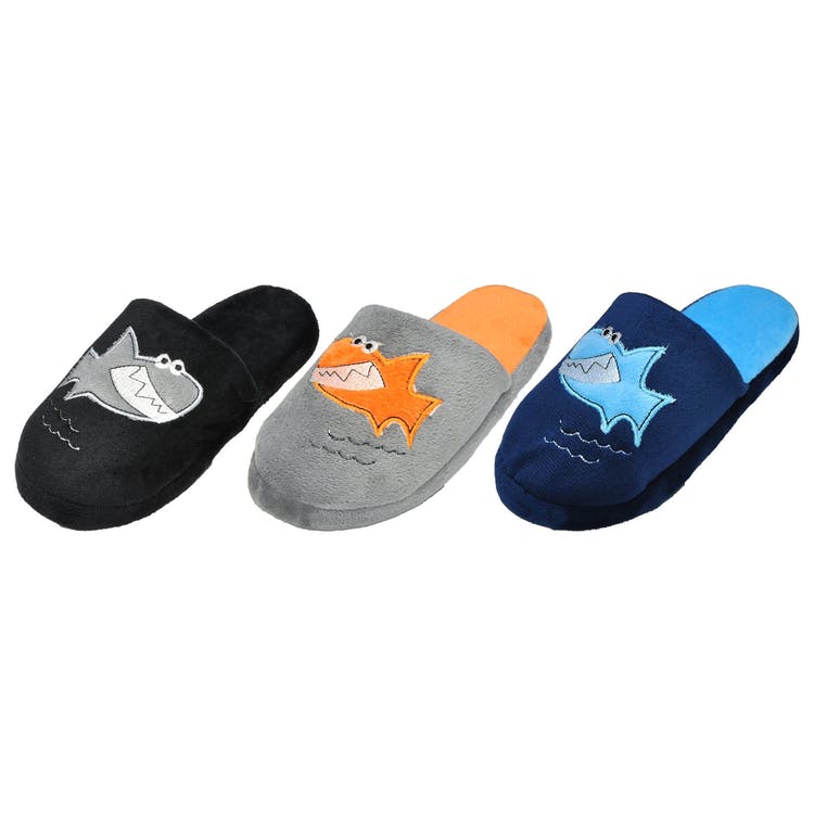 Boy's Shark Slippers - Assorted S-XL Age 4-8 Years 1