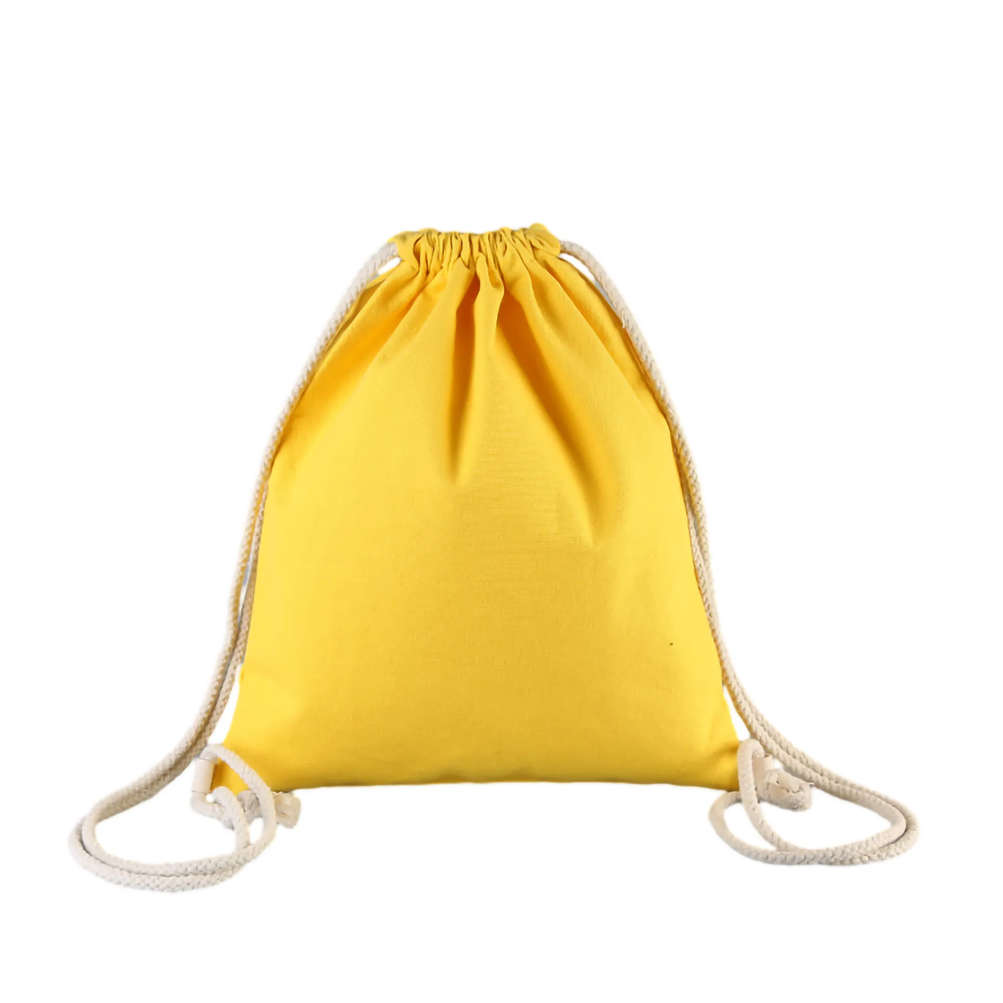 Canvas Drawstring Bag Bundle Pocket MOQ 100PCS 13