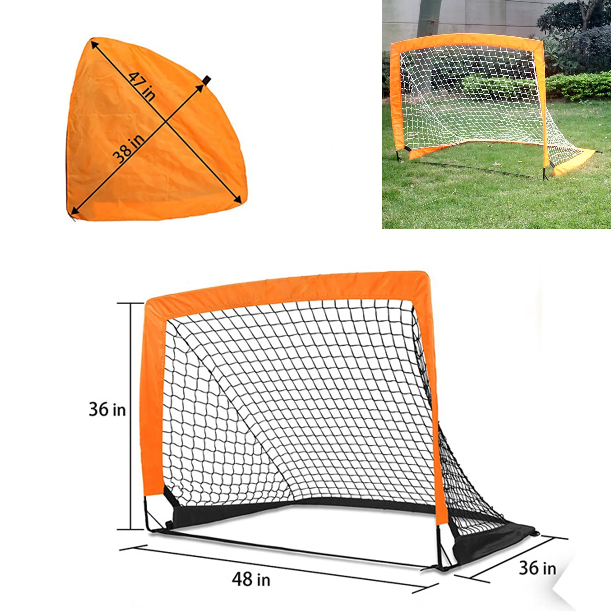 Pop-Up Soccer Goal Net 2