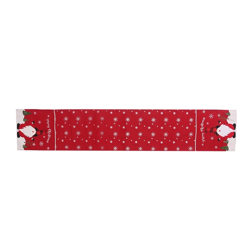 Christmas Embroidered Faceless Elderly Table Runner 8