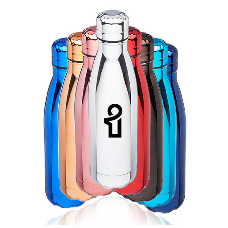 17 oz. Metallic Levian Cola Water Bottle - BPA Free 7