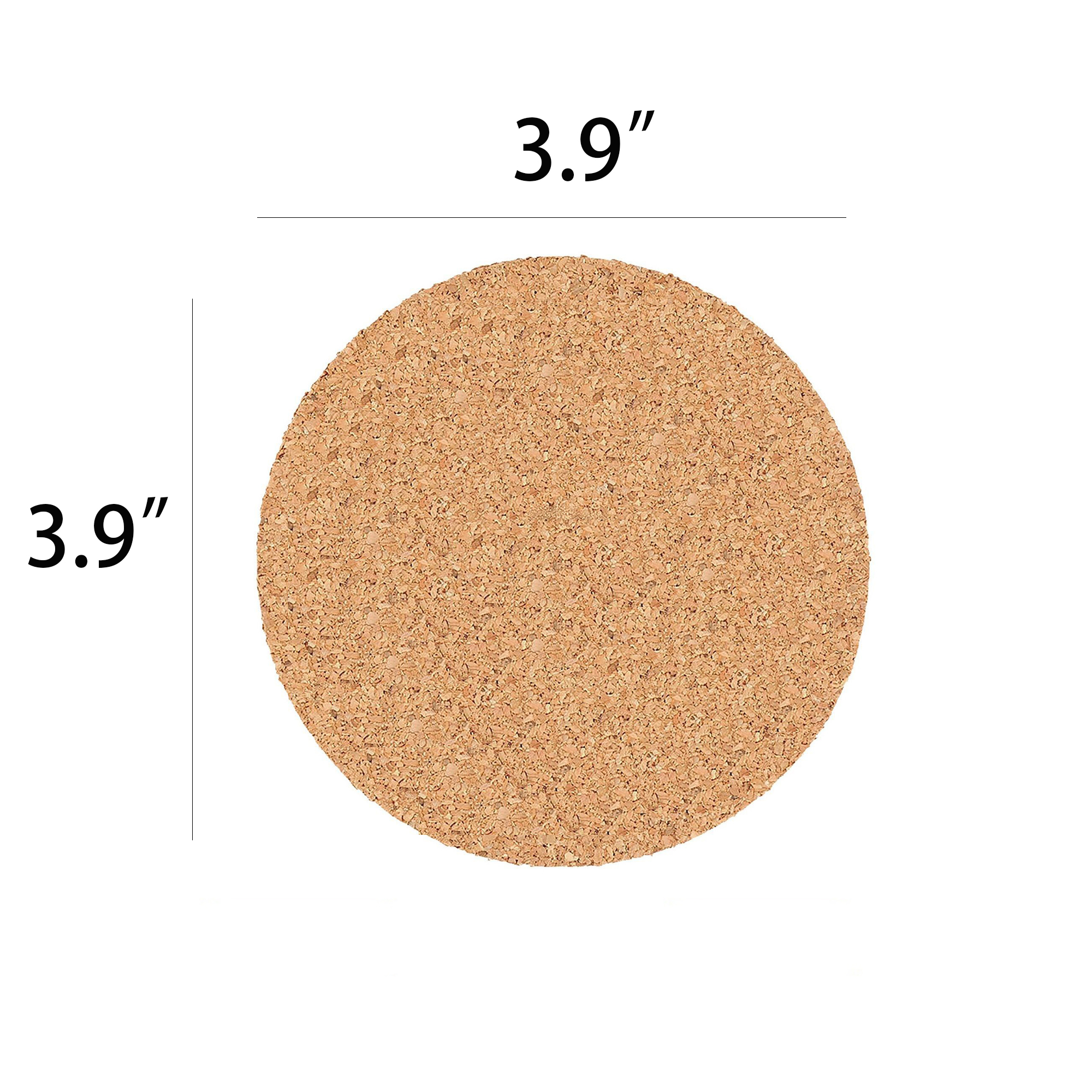 Round Absorbent Cork Coaster Set MOQ 10pcs 3