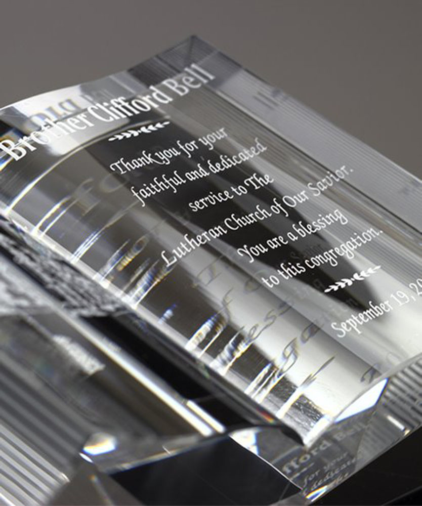 CRYSTAL BIBLE ON BLACK BASE 4