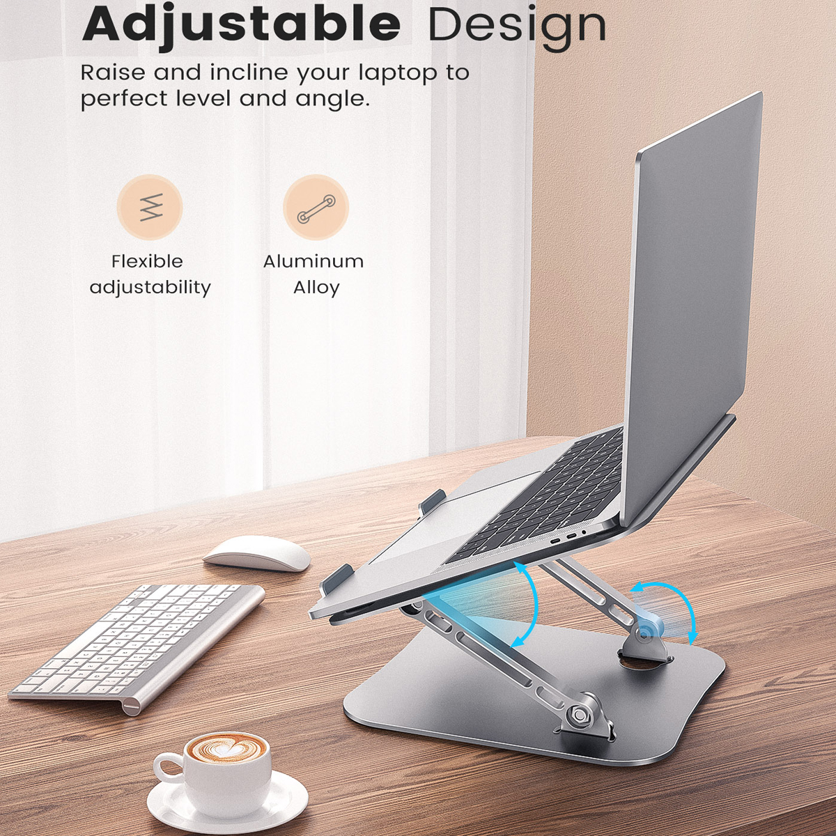 High Quality Metal Ergonomic and Adjustable Laptop Stand 6
