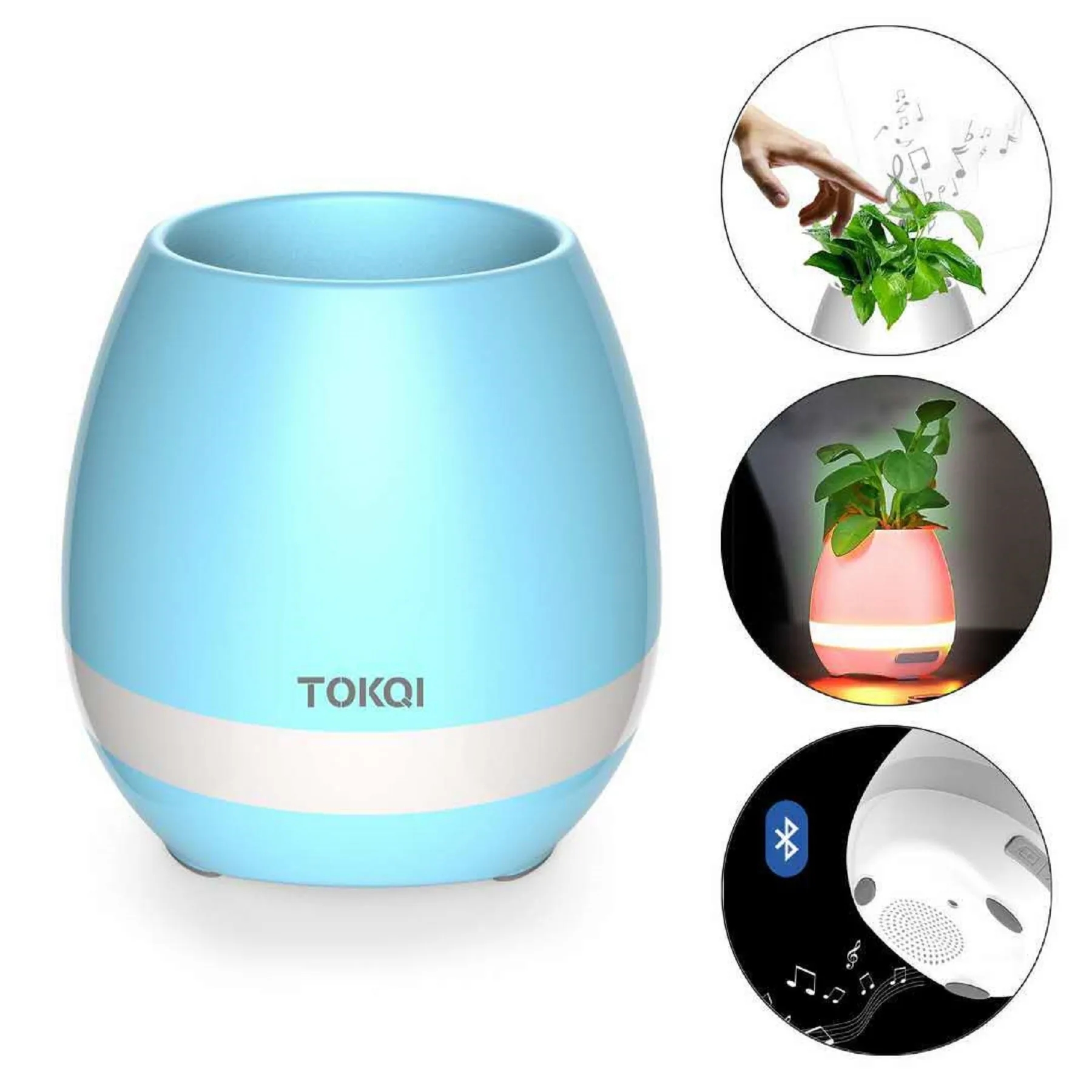 LED Music Flower Pot Wireless Speaker 5