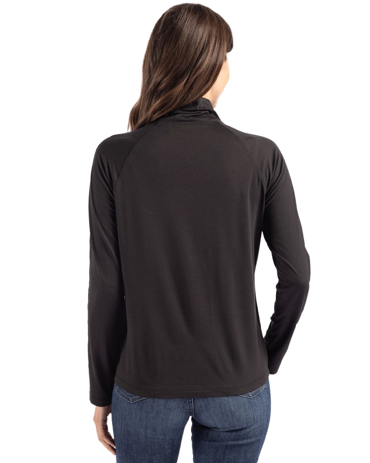 Cutter & Buck Coastline Recycled Double Peached Womens Funnel Neck Pullover 46