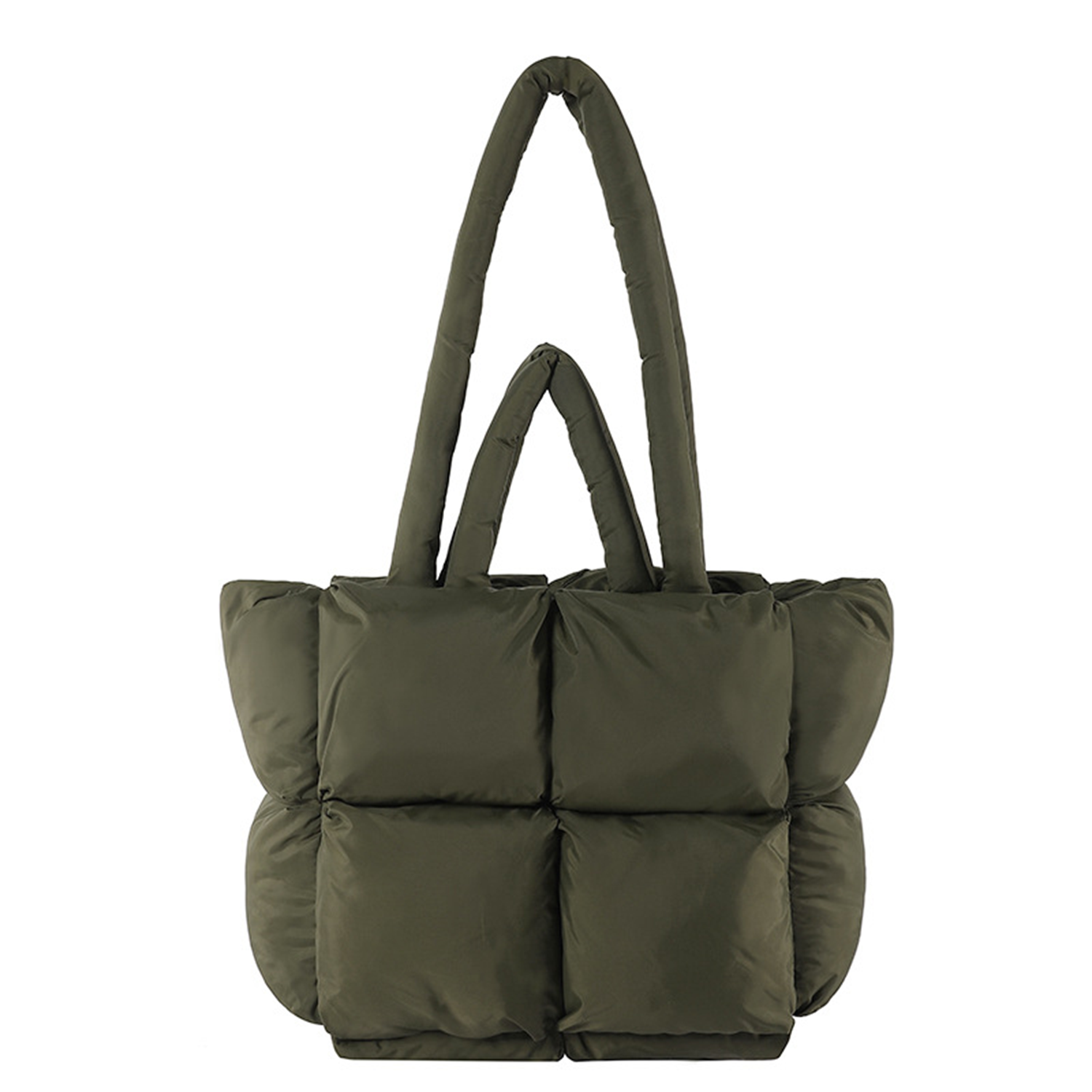 Nylon Puffy Large Capacity Shoulder Tote Bag 11