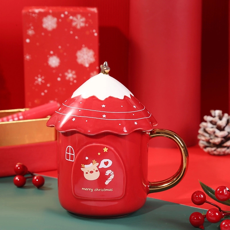 Christmas Tree Shaped Coffee Ceramic Mug 3