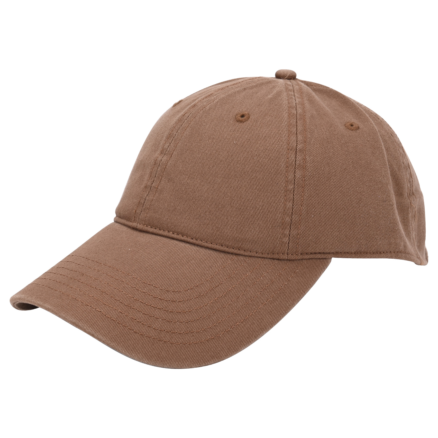 Classic 6-Panel Curved Brim Baseball Cap with Metal Buckle Closure (MOQ: 1pc) 8